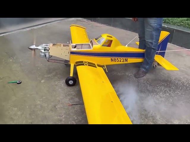 LEGEND HOBBY 118” AIR TRACTOR 802 Simulated Sprayer Kit testing. Engine is DLE 55RA LEGENDHOBBY.com