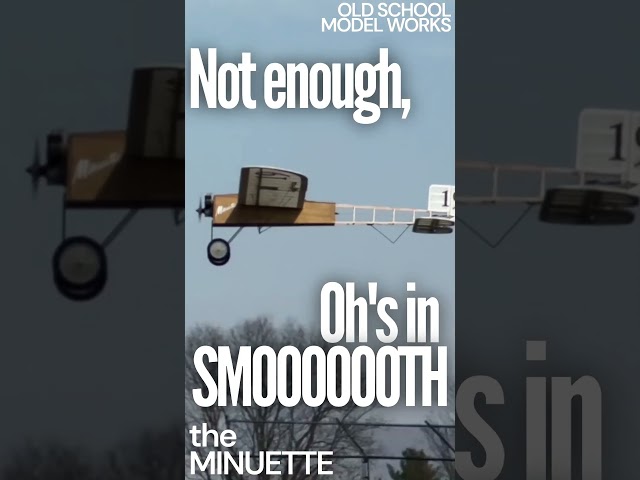 Not enough oh's in smooth! Old School Model Works Minuette r/c airplane kit